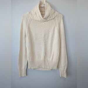 Jeanne Pierre Shawl Neck Womens Large Fishermen Sweater Comfy Outdoors